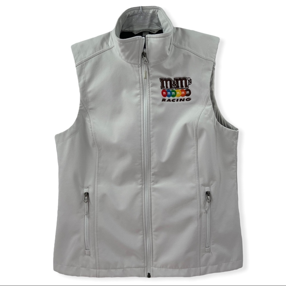 Port Authority White M & M’s Racing Vest Size L